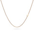 Bold Alphabet Letter Initial Charm Necklace in Rose Gold Tone